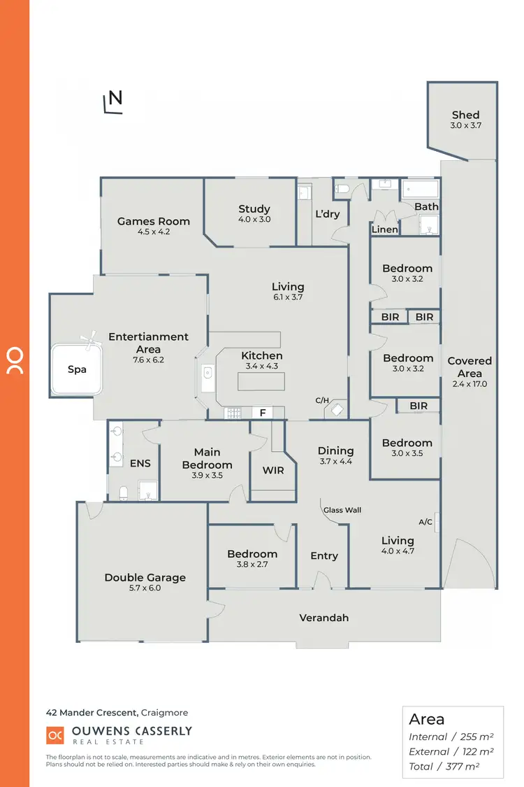 Floorplan of Homely house listing, 42 Mander Crescent, Craigmore SA 5114