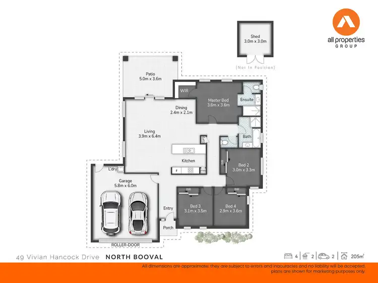 Floorplan of Homely house listing, 49 Vivian Hancock Drive, North Booval QLD 4304