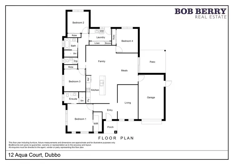 Floorplan of Homely house listing, 12 Aqua Court, Dubbo NSW 2830
