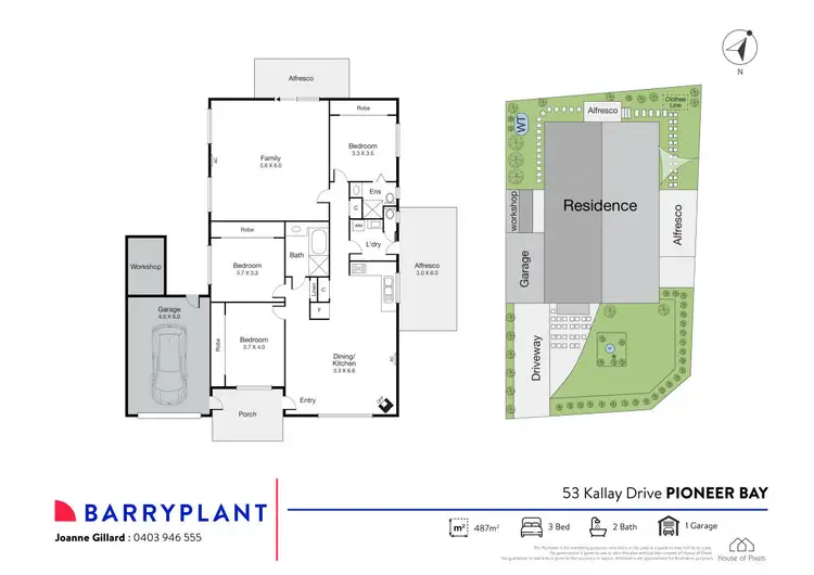 Floorplan of Homely house listing, 53 Kallay Drive, Pioneer Bay VIC 3984
