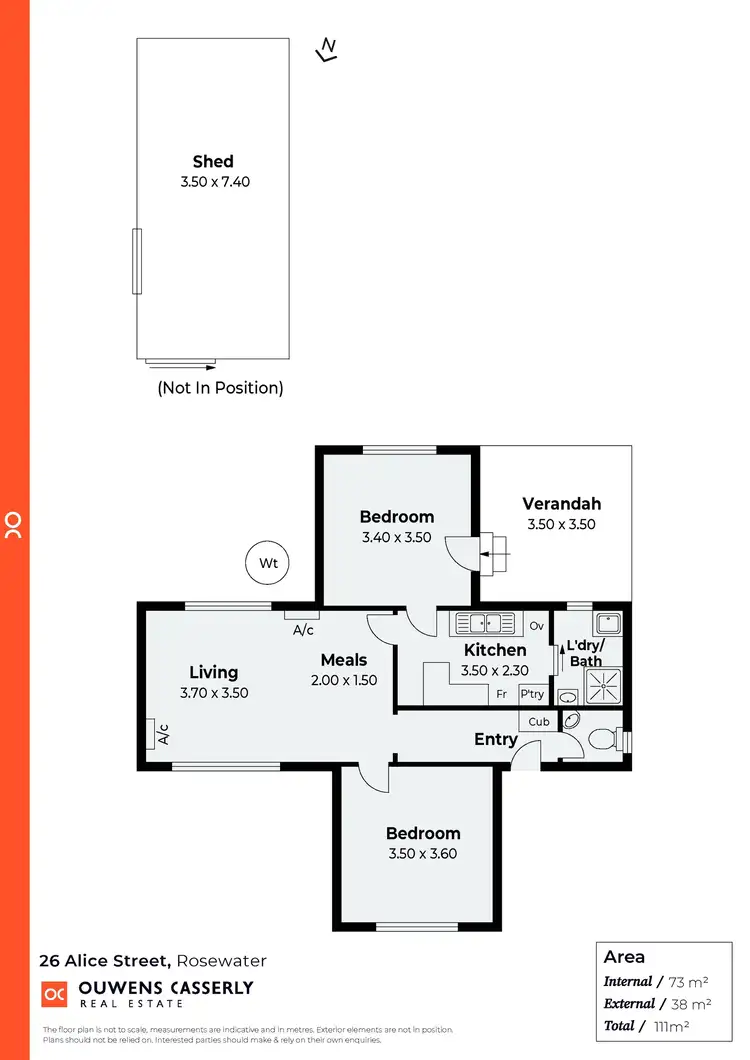 Floorplan of Homely house listing, 26 Alice Street, Rosewater SA 5013