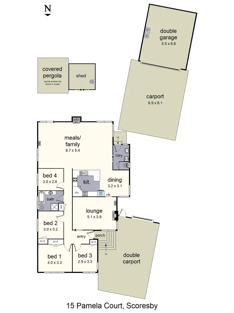 Floorplan of Homely house listing, 15 Pamela Court, Scoresby VIC 3179