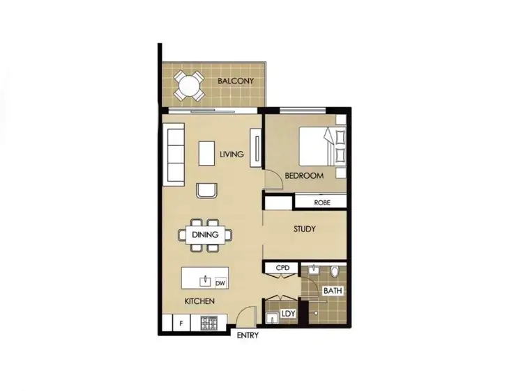 Floorplan of Homely apartment listing, R301/220 Pacific Highway, Crows Nest NSW 2065