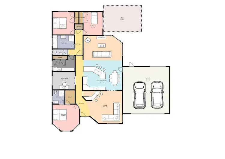 Floorplan of Homely house listing, 27 Toorak Street, North Wonthaggi VIC 3995