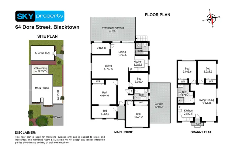 Floorplan of Homely house listing, 64 Dora Street, Blacktown NSW 2148