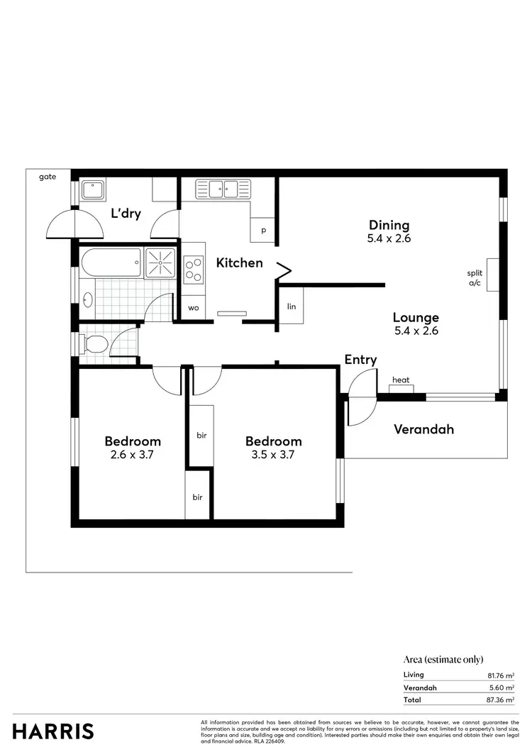 Floorplan of Homely unit listing, 9/11 Fern Road, Blackwood SA 5051
