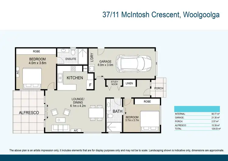 Floorplan of Homely retirement listing, 37/11 McIntosh Crescent, Woolgoolga NSW 2456