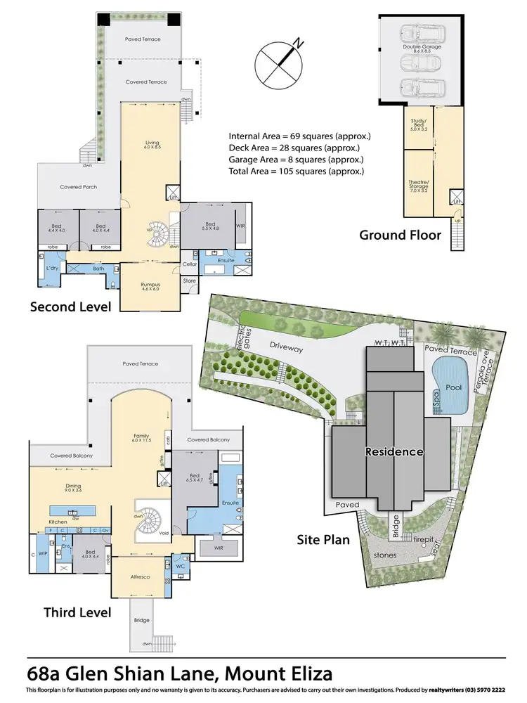 Floorplan of Homely house listing, 68A Glen Shian Lane, Mount Eliza VIC 3930