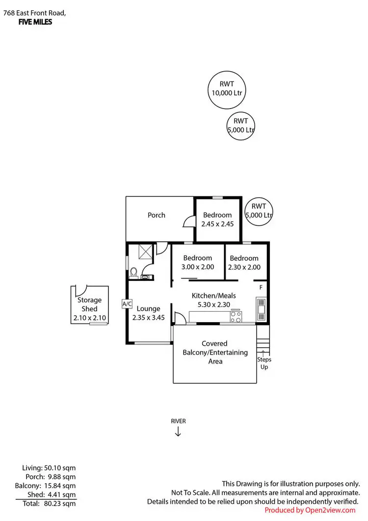 Floorplan of Homely house listing, 768 East Front Road, Younghusband SA 5238