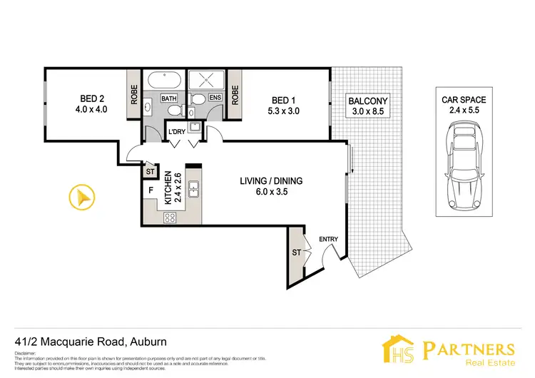 Floorplan of Homely apartment listing, 41/2 Macquarie Road, Auburn NSW 2144