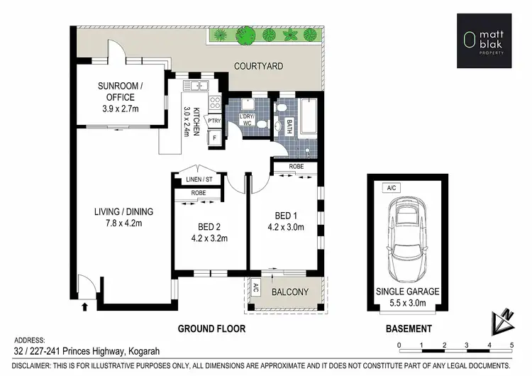 Floorplan of Homely unit listing, 32/227-241 Princes Highway, Kogarah NSW 2217