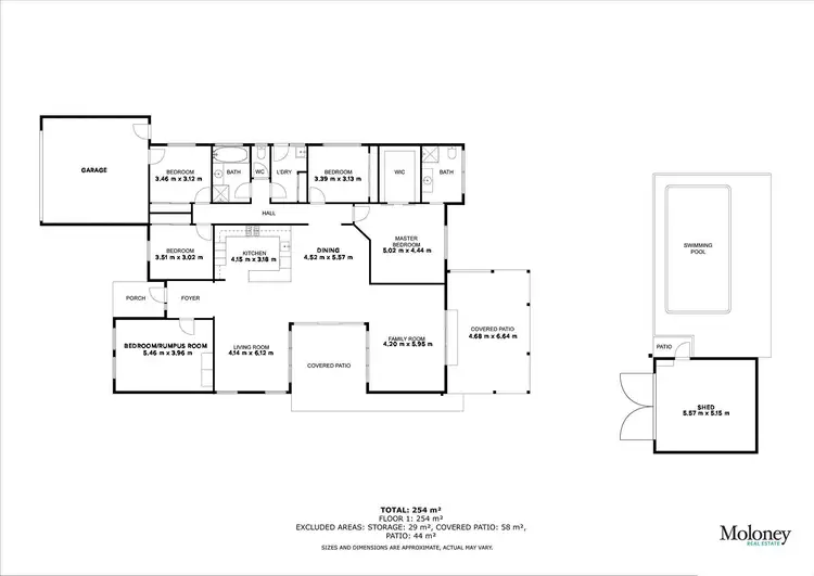 Floorplan of Homely house listing, 5 Keena Court, Corowa NSW 2646