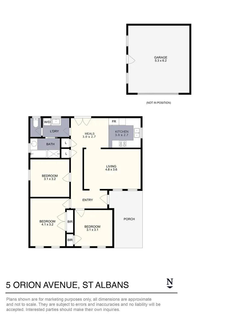 Floorplan of Homely house listing, 5 Orion Avenue, St Albans VIC 3021
