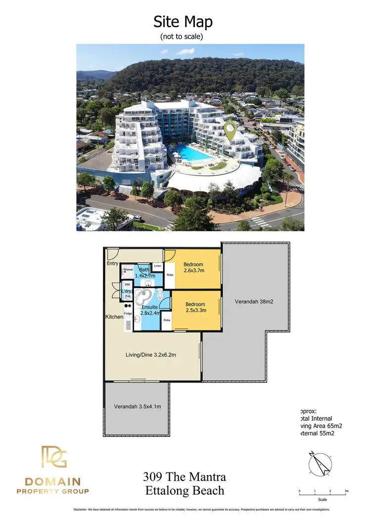 Floorplan of Homely apartment listing, 309/51-54 The Esplanade, Ettalong Beach NSW 2257