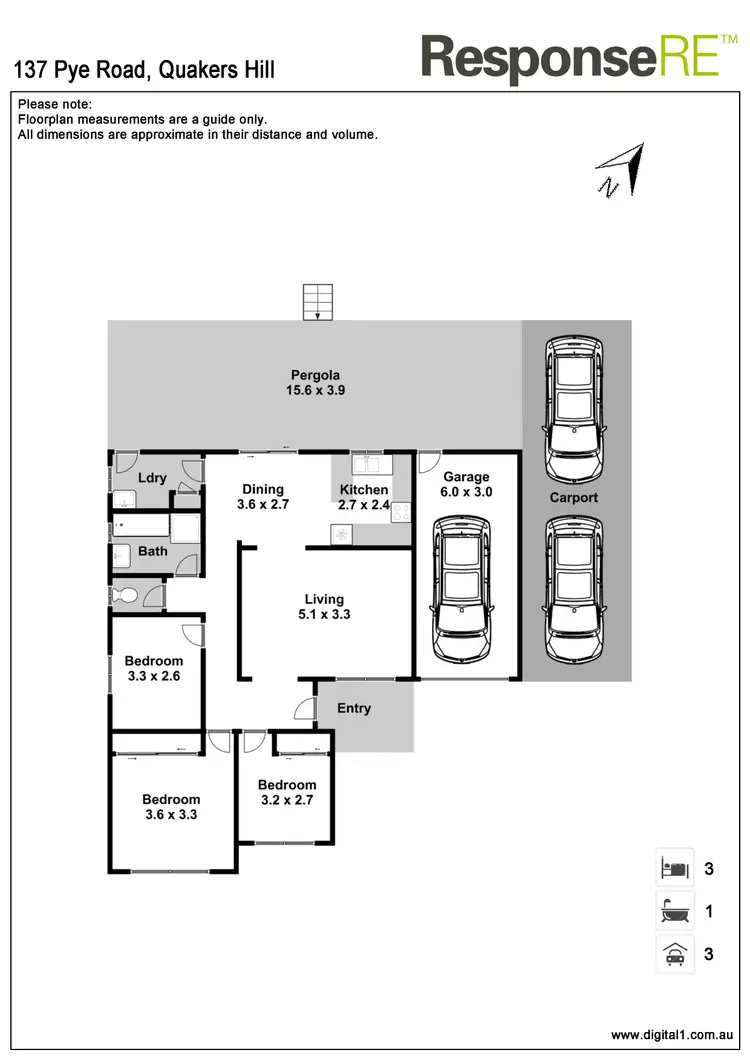 Floorplan of Homely house listing, 137 Pye Road, Quakers Hill NSW 2763