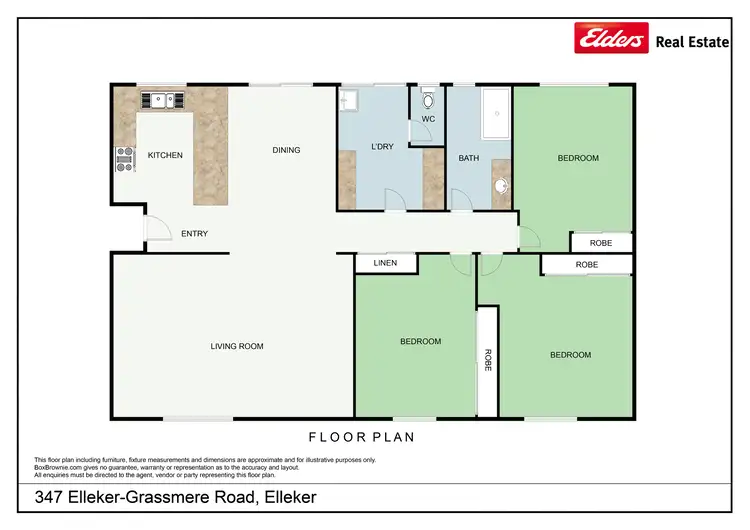 Floorplan of Homely house listing, 347 Elleker-Grassmere Road, Elleker WA 6330