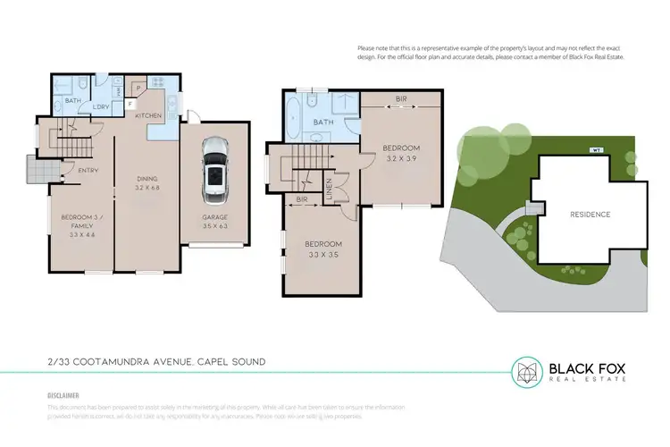 Floorplan of Homely townhouse listing, 33 Cootamundra Avenue, Capel Sound VIC 3940