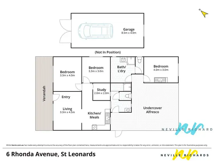 Floorplan of Homely house listing, 6 Rhonda Avenue, St Leonards VIC 3223