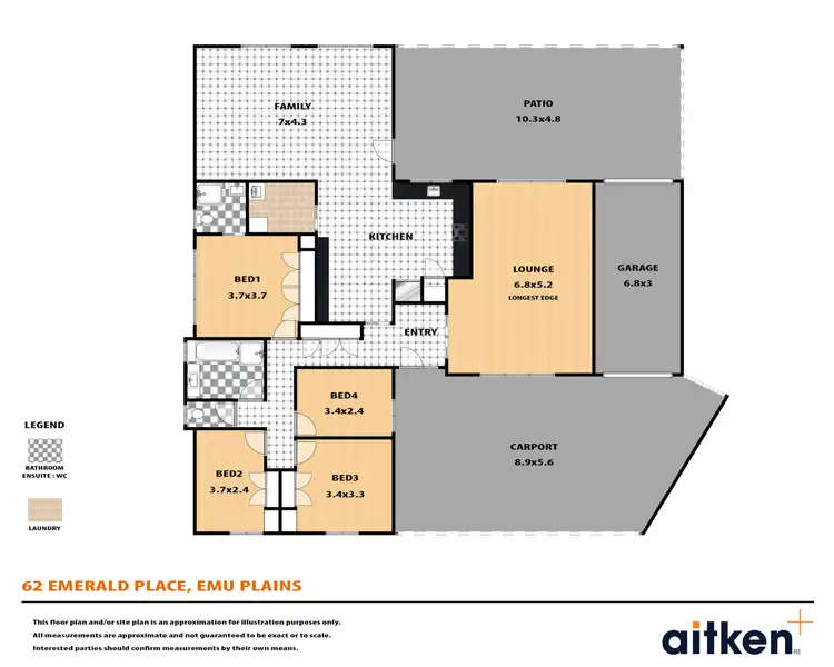 Floorplan of Homely house listing, 62 Emerald Place, Emu Plains NSW 2750