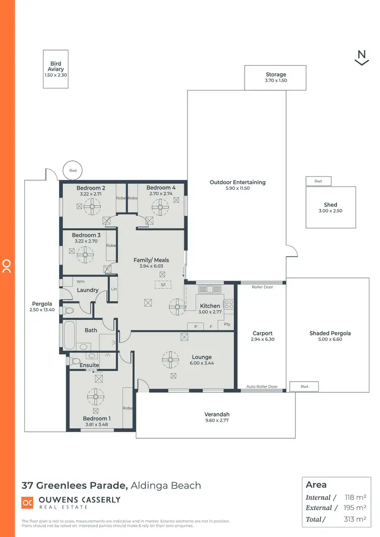 Floorplan of Homely house listing, 37 Greenlees Parade, Aldinga Beach SA 5173