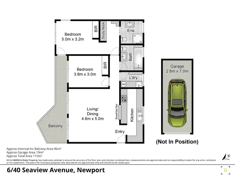 Floorplan of Homely unit listing, 6/40-42 Seaview Avenue, Newport NSW 2106