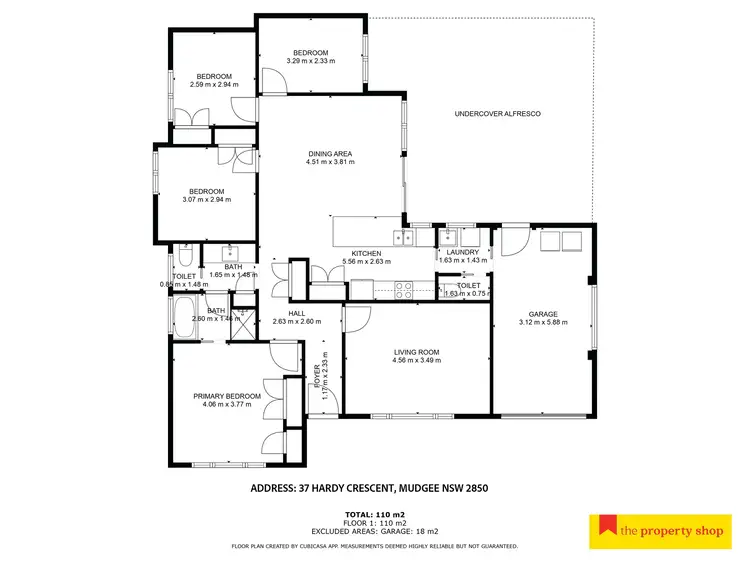 Floorplan of Homely house listing, 37 Hardy Crescent, Mudgee NSW 2850