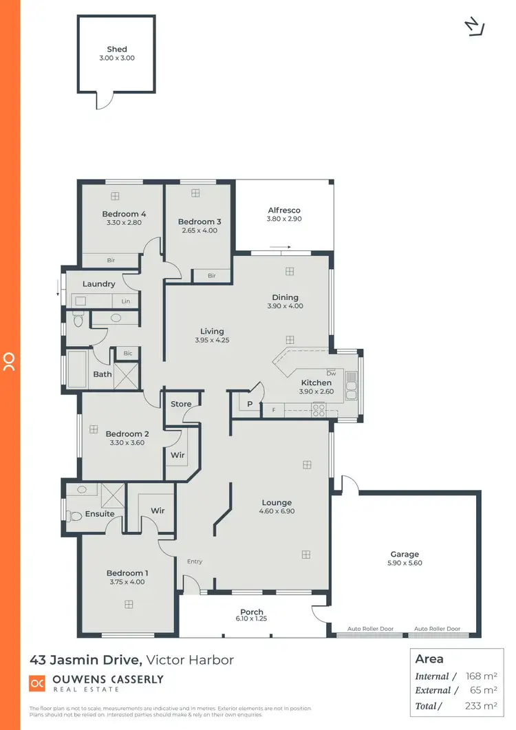 Floorplan of Homely house listing, 43 Jasmin Drive, Victor Harbor SA 5211