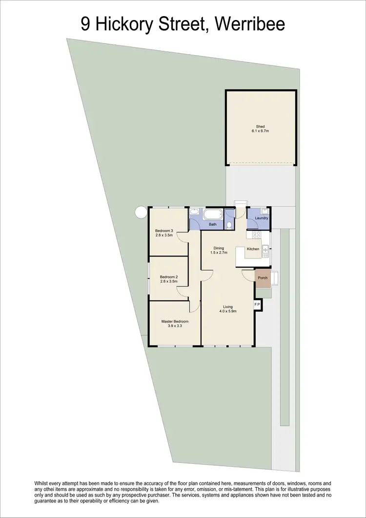 Floorplan of Homely house listing, 9 Hickory Street, Werribee VIC 3030