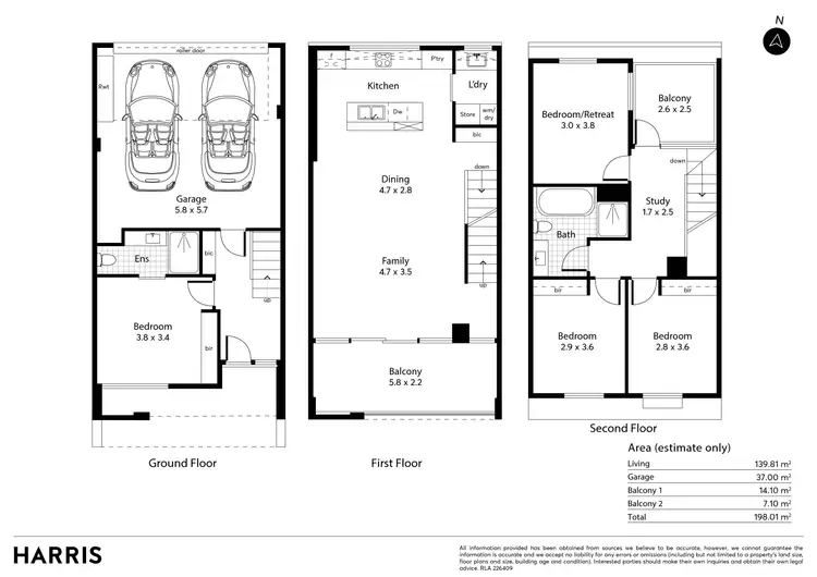 Floorplan of Homely townhouse listing, 2B Bennett Street, Maylands SA 5069