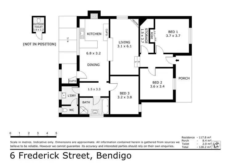 Floorplan of Homely house listing, 6 Frederick Street, Bendigo VIC 3550