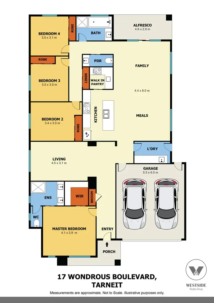 Floorplan of Homely house listing, 17 Wondrous Boulevard, Tarneit VIC 3029
