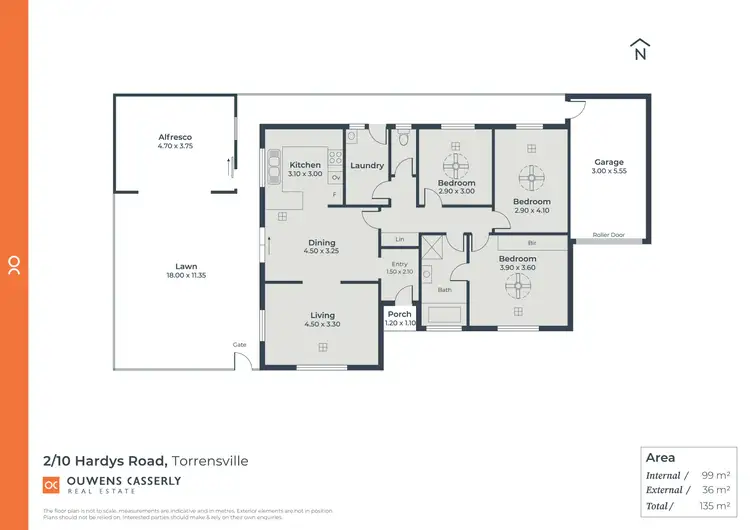 Floorplan of Homely unit listing, 2/10 Hardys Road, Torrensville SA 5031