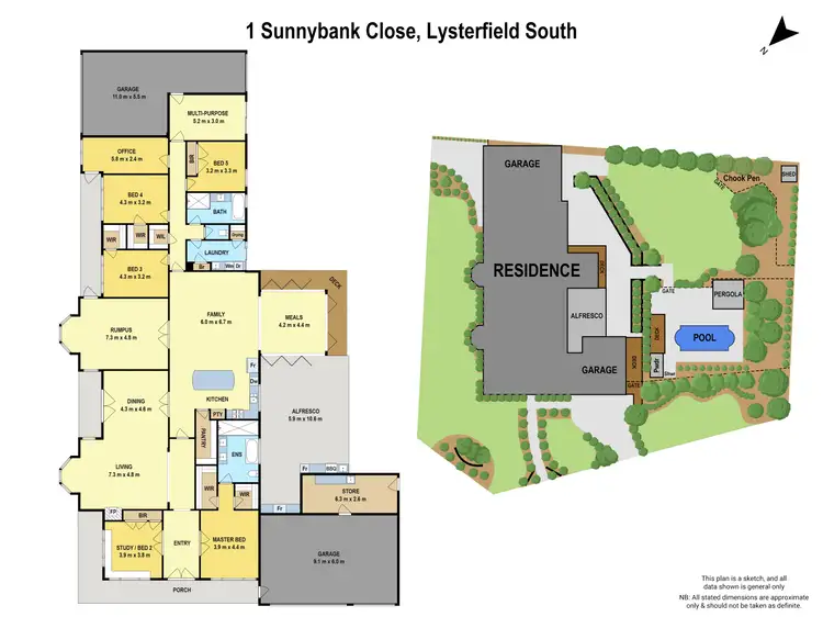 Floorplan of Homely house listing, 1 Sunnybank Close, Lysterfield South VIC 3156
