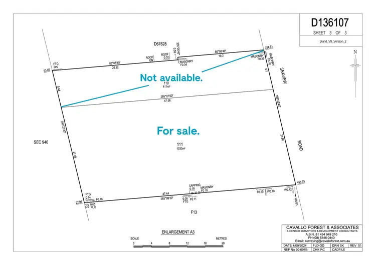 Floorplan of Homely land listing, 411 Esplanade, Henley Beach SA 5022
