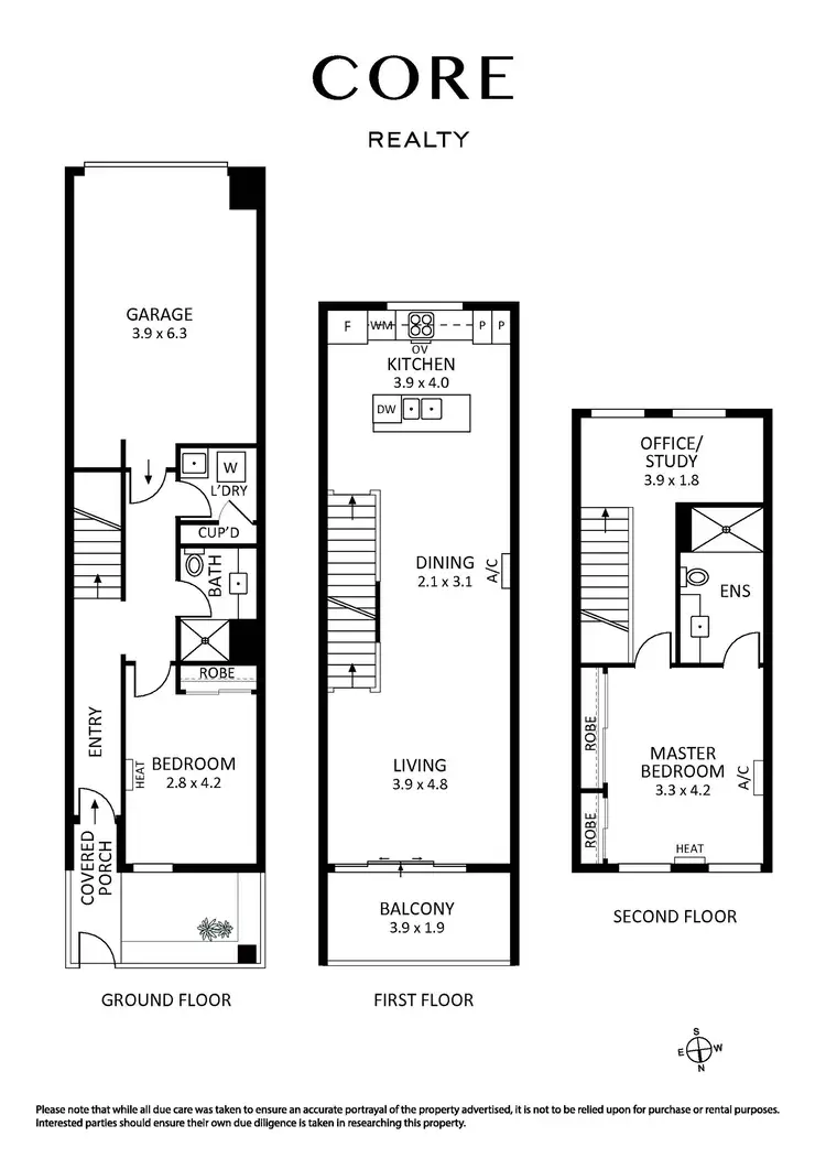 Floorplan of Homely townhouse listing, 19 Wilson Mews, North Melbourne VIC 3051