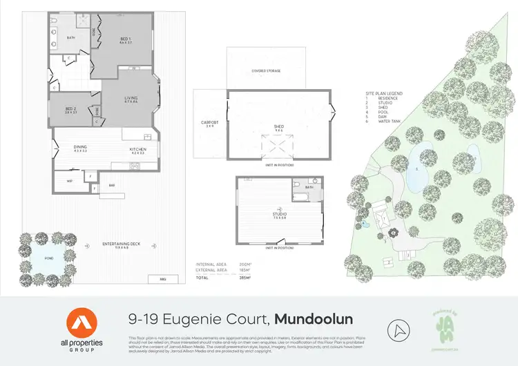 Floorplan of Homely house listing, 9-19 Eugenie Court, Mundoolun QLD 4285