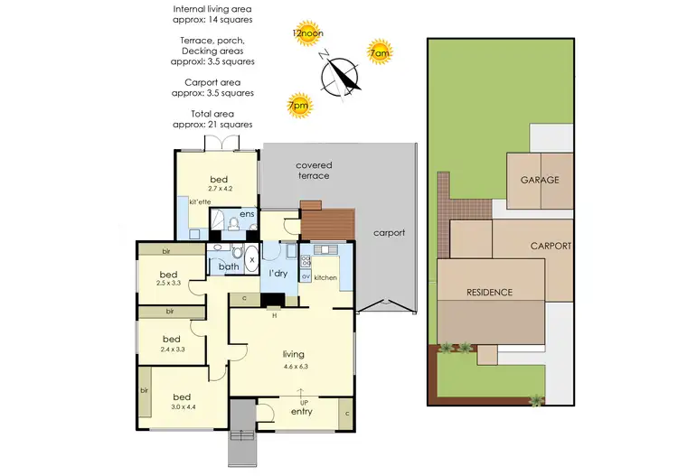 Floorplan of Homely house listing, 3 Burdett Street, Frankston North VIC 3200