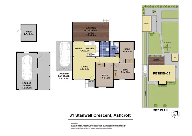 Floorplan of Homely house listing, 31 Stanwell Crescent, Ashcroft NSW 2168