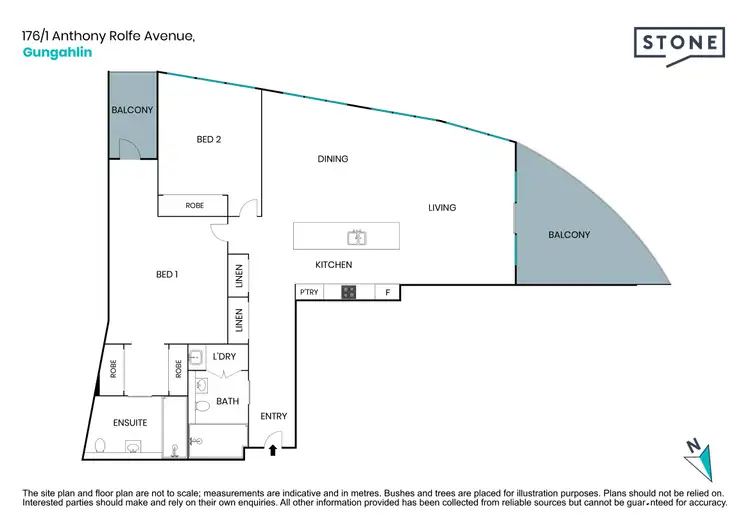 Floorplan of Homely apartment listing, 176/1 Anthony Rolfe Avenue, Gungahlin ACT 2912