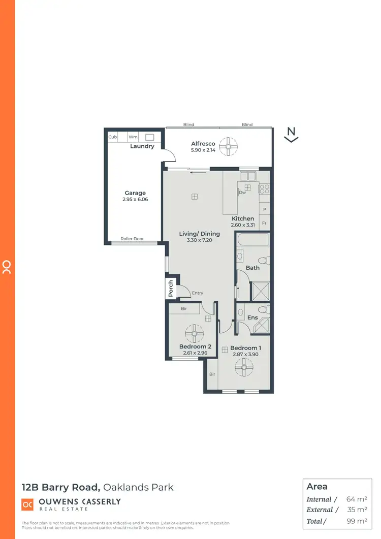 Floorplan of Homely house listing, 12b Barry Road, Oaklands Park SA 5046