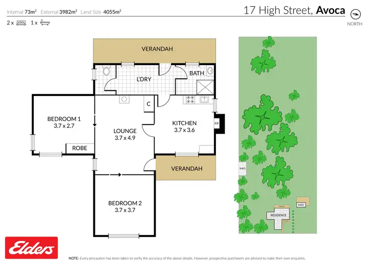 Floorplan of Homely house listing, 17 High Street, Avoca VIC 3467