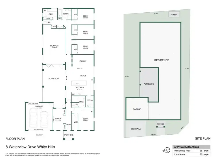 Floorplan of Homely house listing, 8 Waterview Drive, White Hills VIC 3550