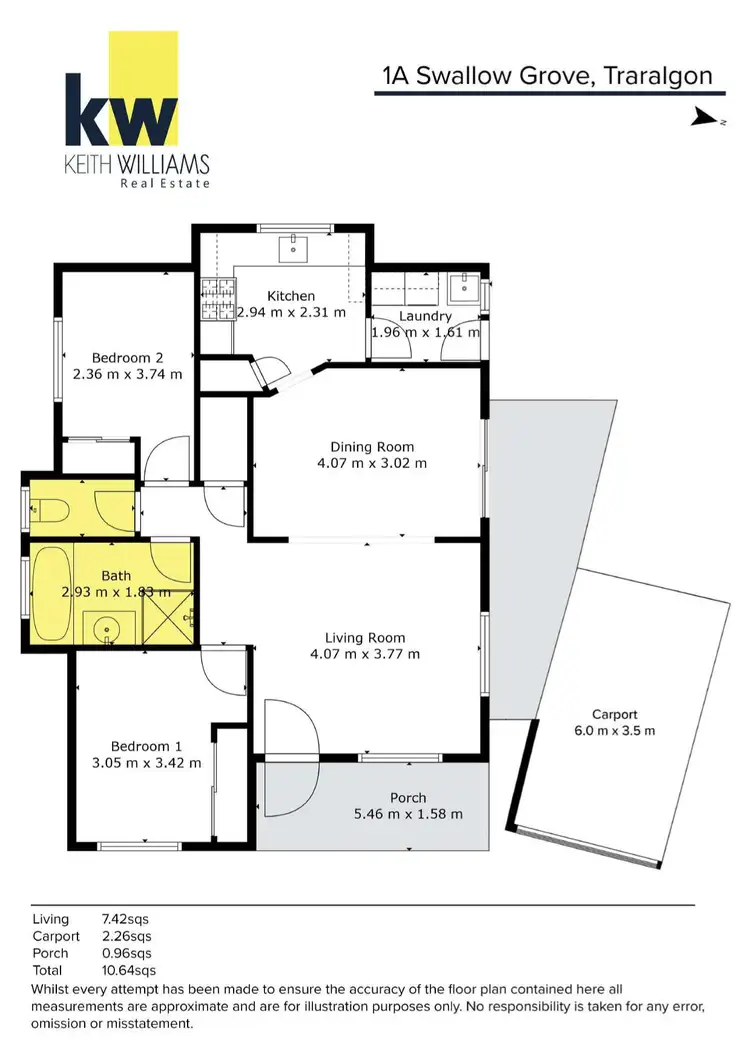 Floorplan of Homely house listing, 1A Swallow Grove, Traralgon VIC 3844