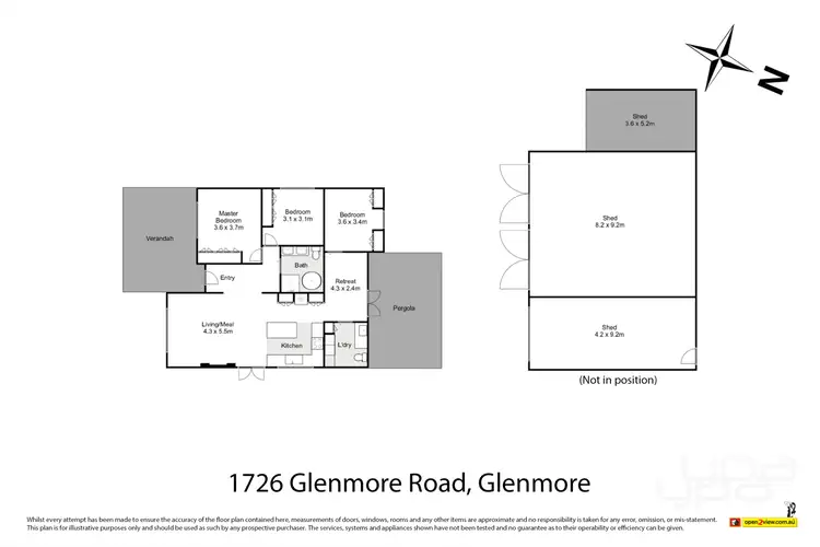 Floorplan of Homely house listing, 1726 Glenmore Road, Glenmore VIC 3340