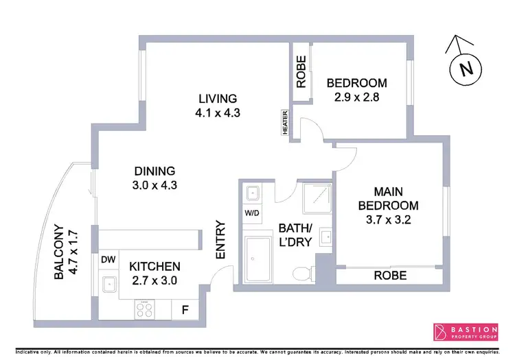 Floorplan of Homely apartment listing, 4/53 Port Jackson Circuit, Phillip ACT 2606