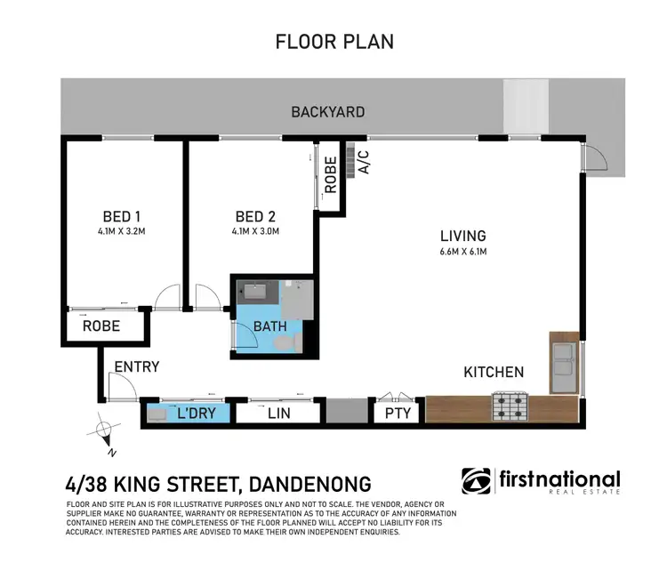 Floorplan of Homely unit listing, 4/38 King Street, Dandenong VIC 3175