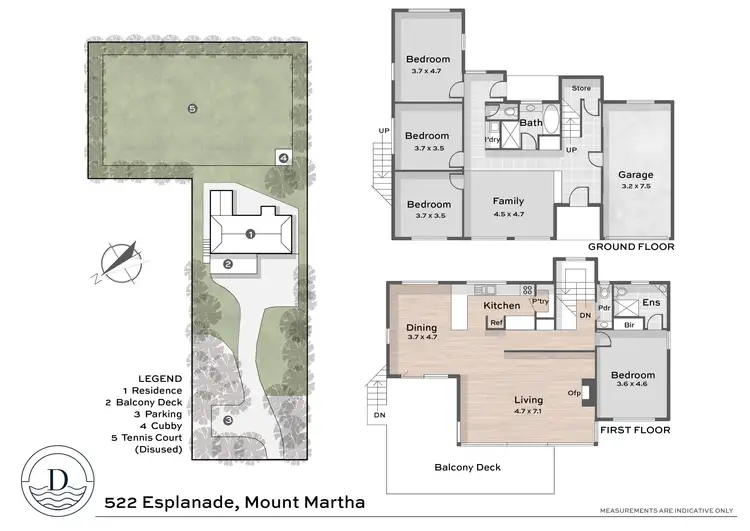 Floorplan of Homely house listing, 522 Esplanade, Mount Martha VIC 3934