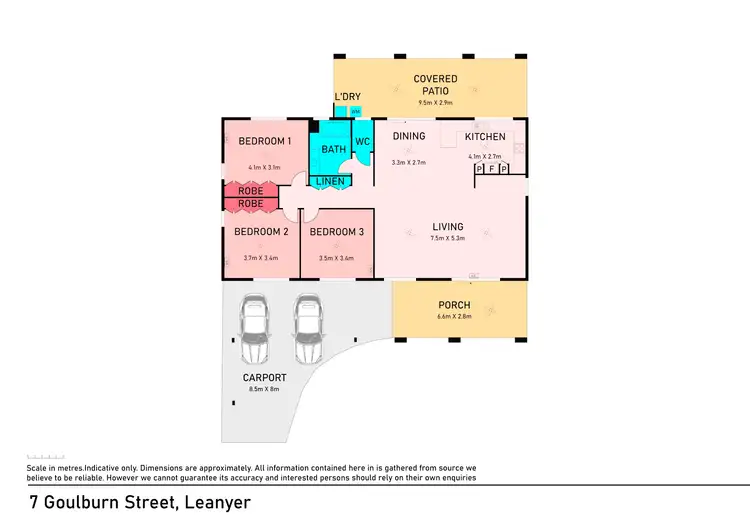 Floorplan of Homely house listing, 7 Goulburn Street, Leanyer NT 812
