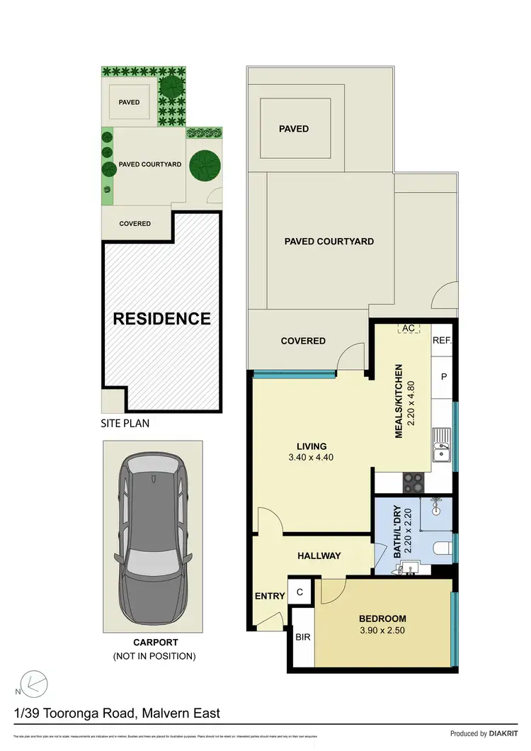 Floorplan of Homely apartment listing, 1/39 Tooronga Road, Malvern East VIC 3145