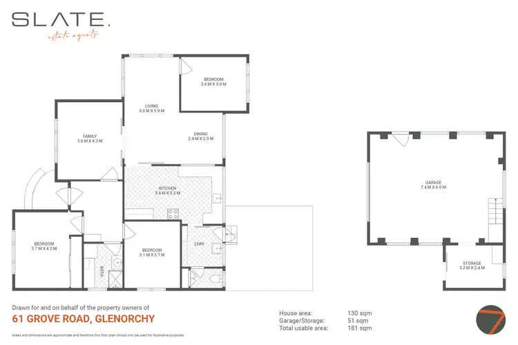 Floorplan of Homely house listing, 61 Grove Road, Glenorchy TAS 7010